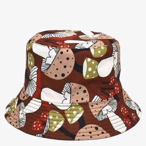 Mushroom Print Bucket Hat